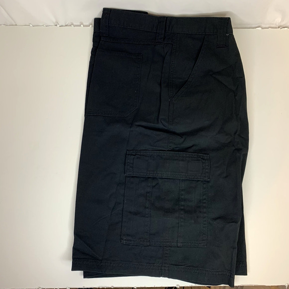 Wrangler Authentics Mens Classic Relaxed Fit Cargo Short Size 48 Black - Picture 3 of 11